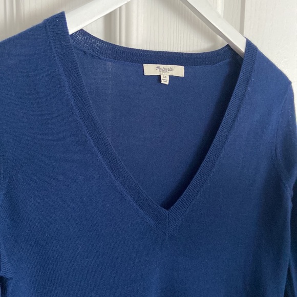 🆕 Madewell First Draft Colour Block Wool Sweater - Picture 5 of 9